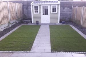 View 2 from project 5 meter wide viola artificial grass